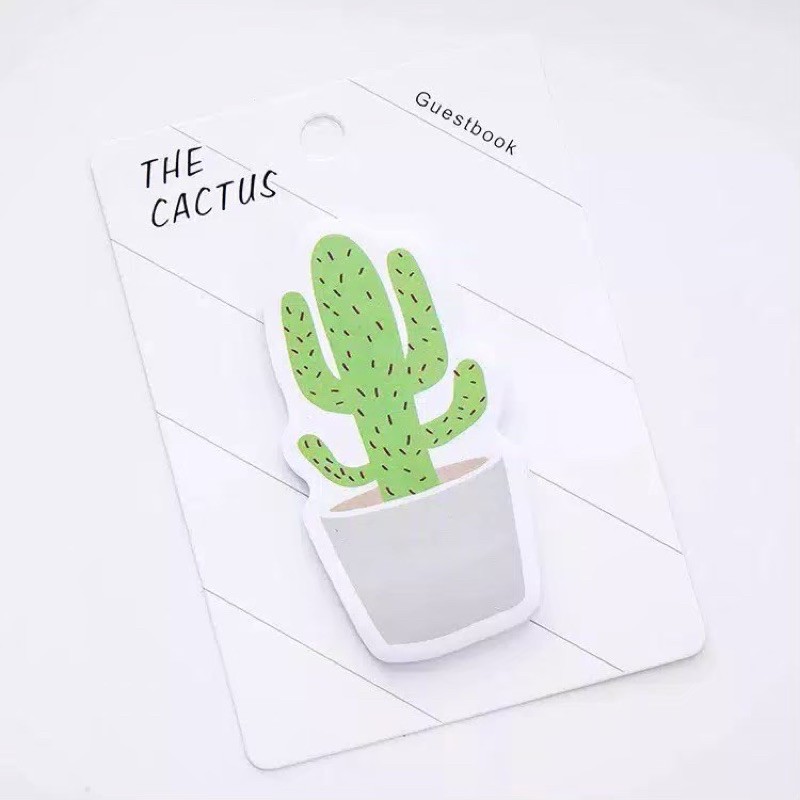 sticky notes cactus stiker note paper memo stick it notes paper sticker