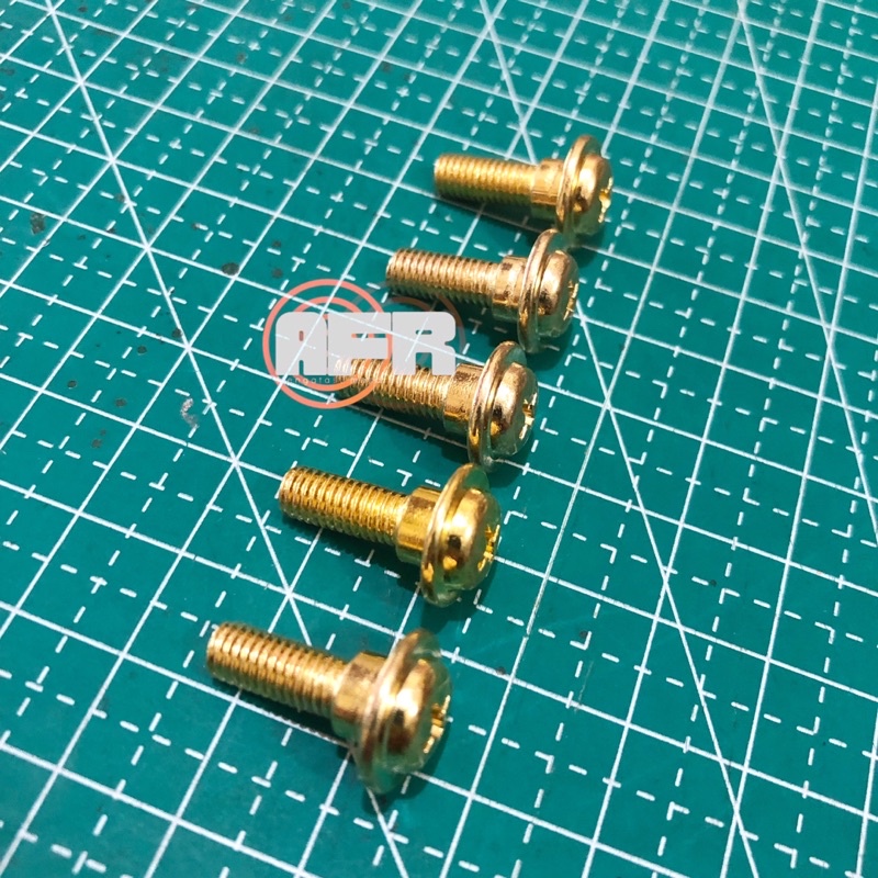 10 PCS BAUT DASI GOLD/SEKRUP BODY SUPRA/BAUT BODY SUPRA X/REVO/KARISMA/FIT X