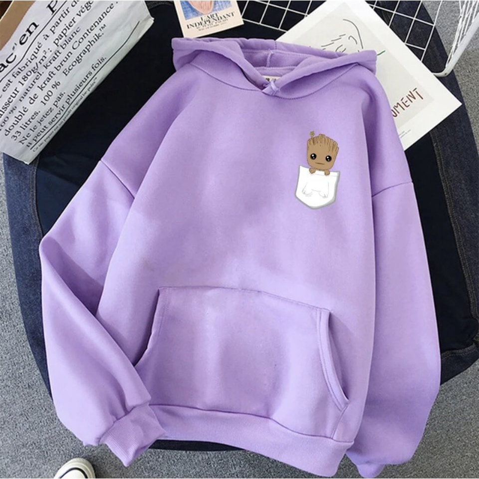 I M GRROT  POCKET Jumper Hoodie II Sweater Hoodie Anime II Sweter Oblong Topi II SIZE M - XL ( Pria &amp; Wanita / Anak &amp; Dewasa )