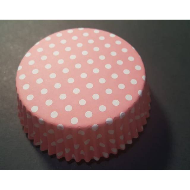 

Kertas panggang roti laminating 100 pc bread bake cake case import RCC Pink Polca