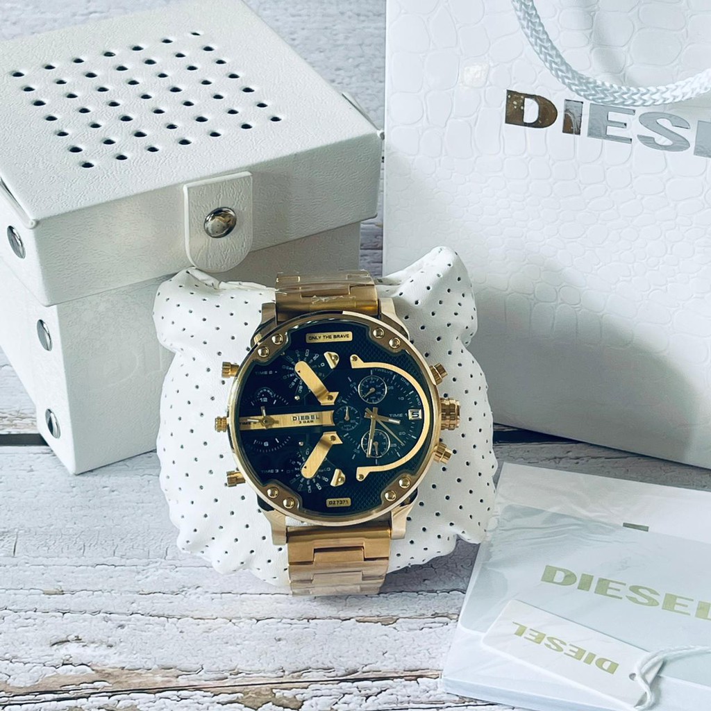 Jam Tangan Pria Di esel 4 Time Godzila + Box original