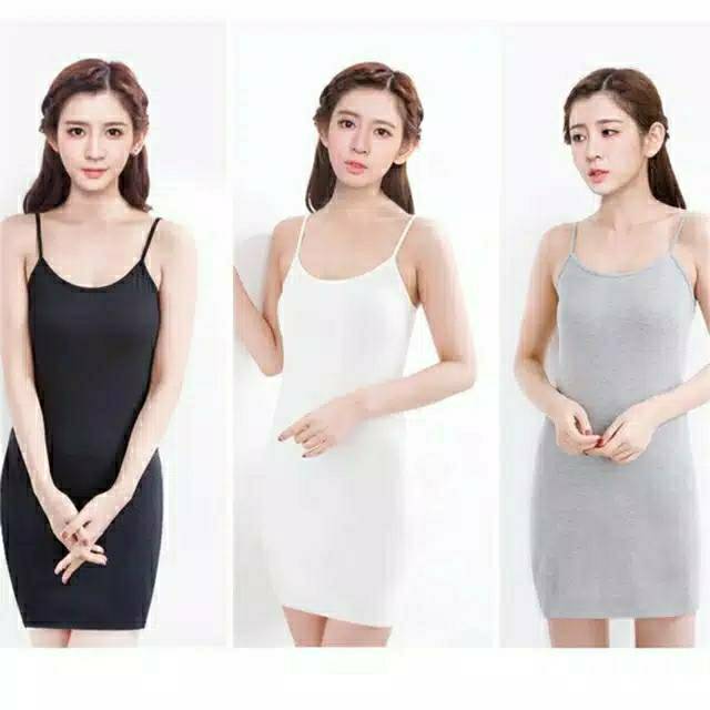 TERMURAH  Tanktop Basic Dress 603 (Size XS-XL) / Tengtop Wanita / Cewek