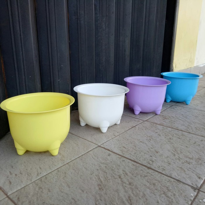 pot bunga pot panda pot NKT - Hijau