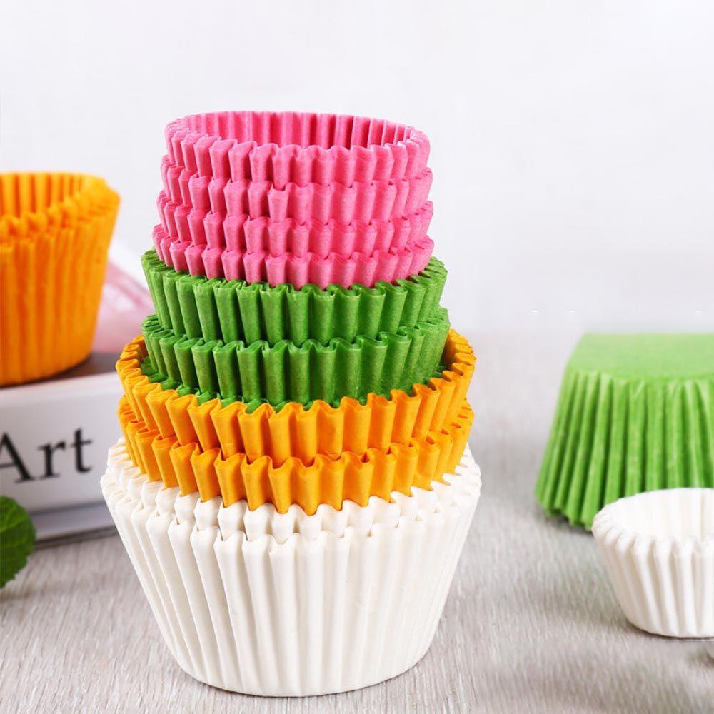 Preva 500/1000PCS Cup Kertas Kue Home &amp; Kitchen Cake Liner Perlengkapan Pesta Baking Cup Cupcake Wrappers