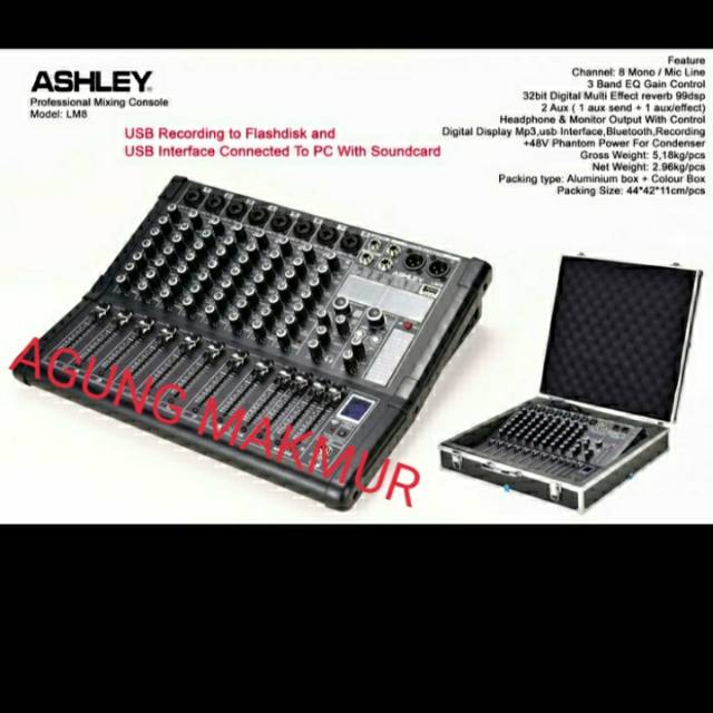 Mixer Ashley LM8 (8 CHANNEL) ORYGINAL