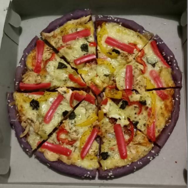 

Purple pizza