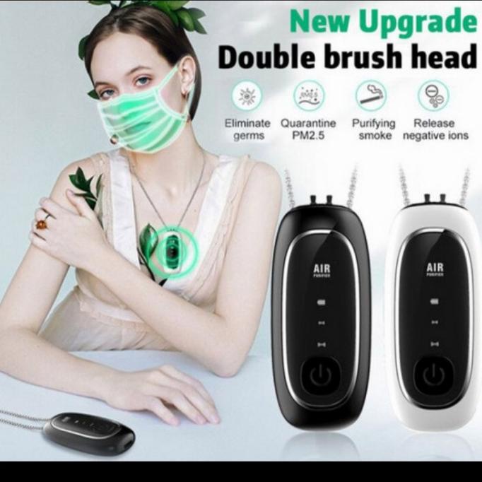Portable Air Purifier Necklace Kalung filter virus dan asap Aolon M9