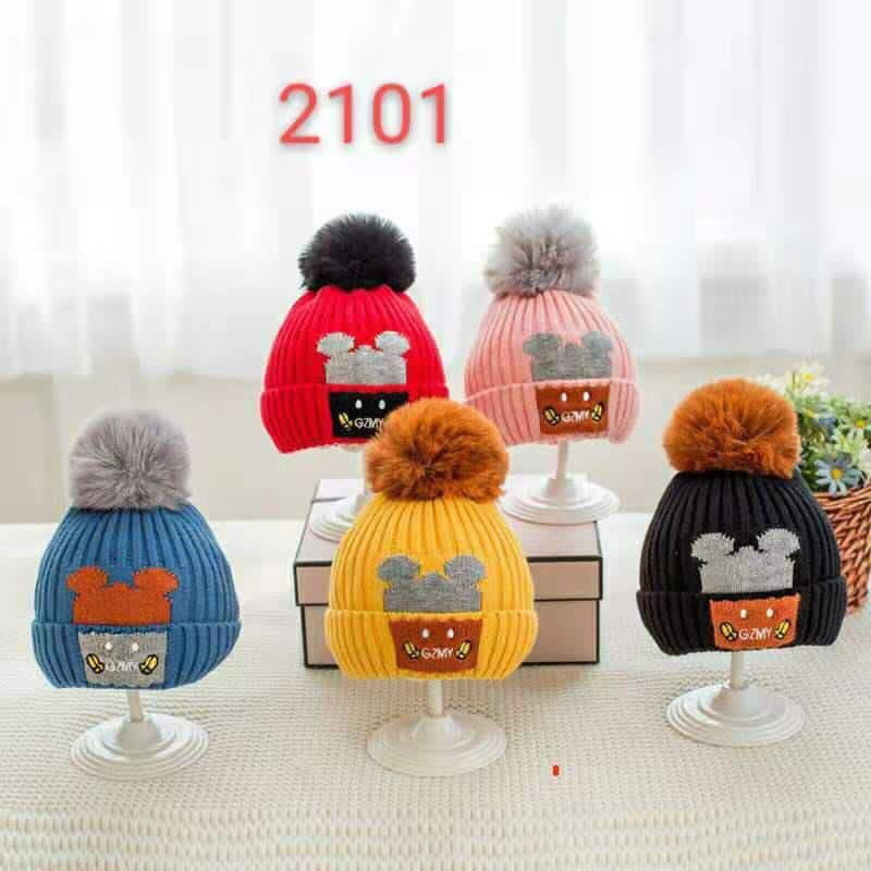 Topi Rajut Bayi 3-24m Lucu Import