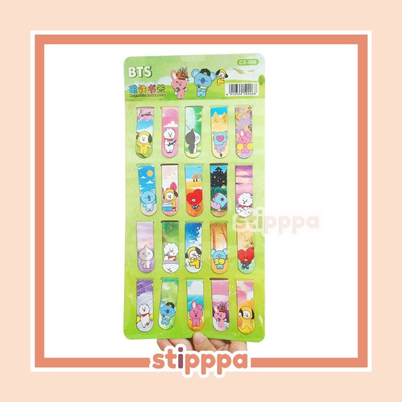 

pembatas buku magnet isi20