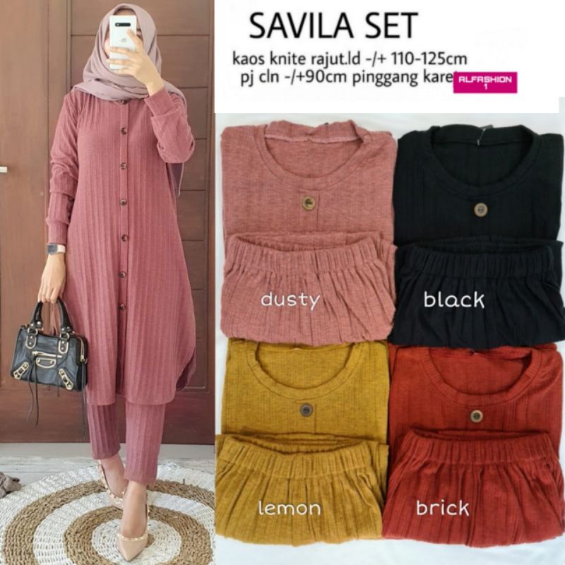 savila set by alfashion setelan wanita best seller