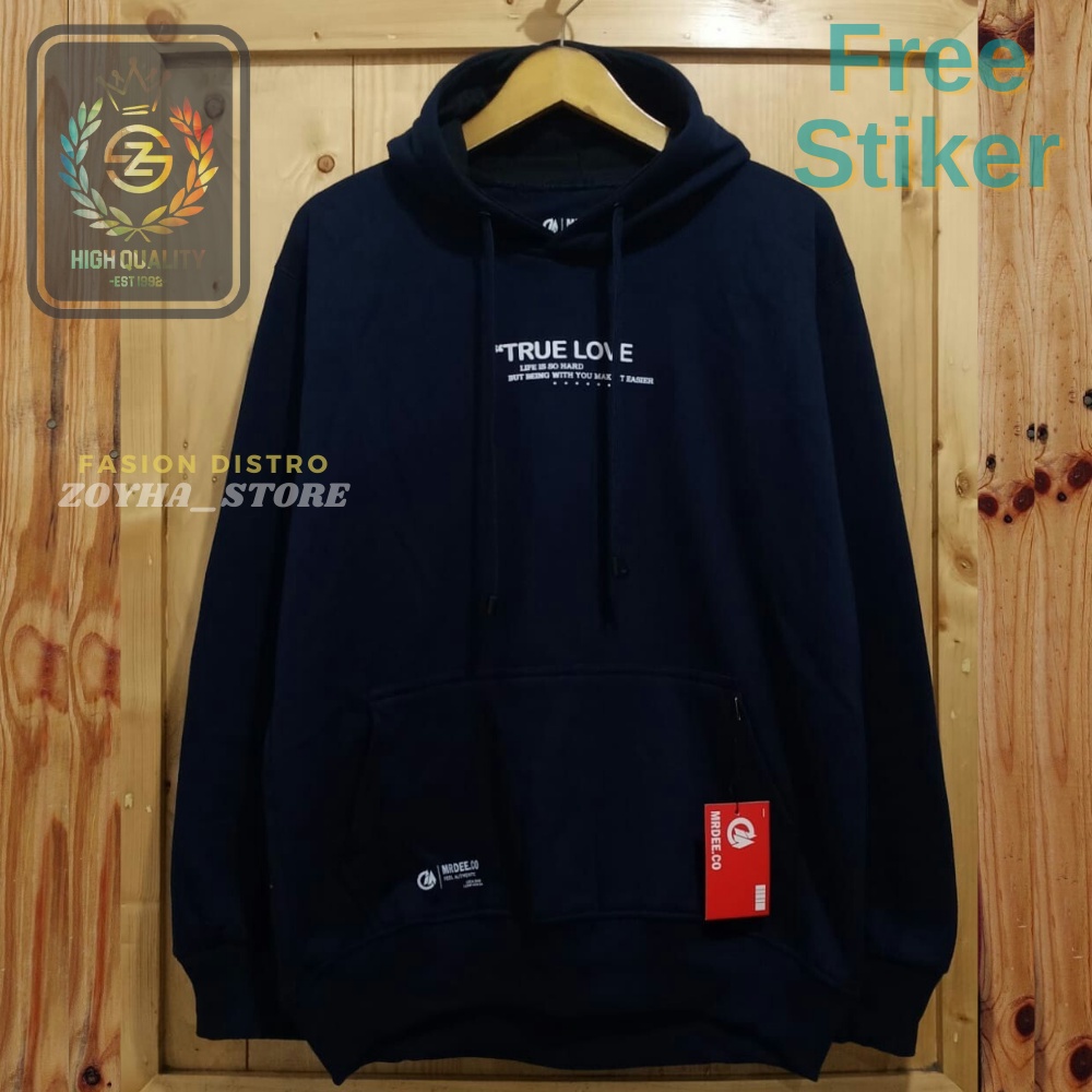 Sweater Hoodie Pria wanita TERLARIS Mr Dee Full Color Original