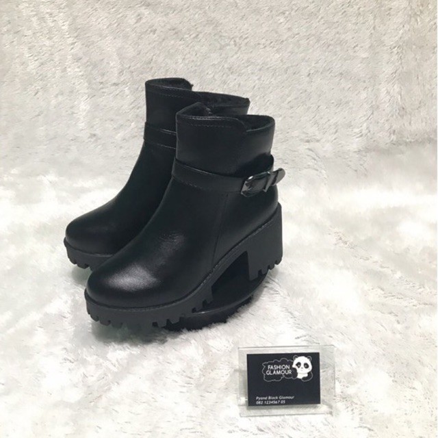 BT29 SEPATU ANKLE BOOTS IMPORT WANITA KOREA BRITISH INGGRIS MARTIN ORIGINAL VELVET HANGAT