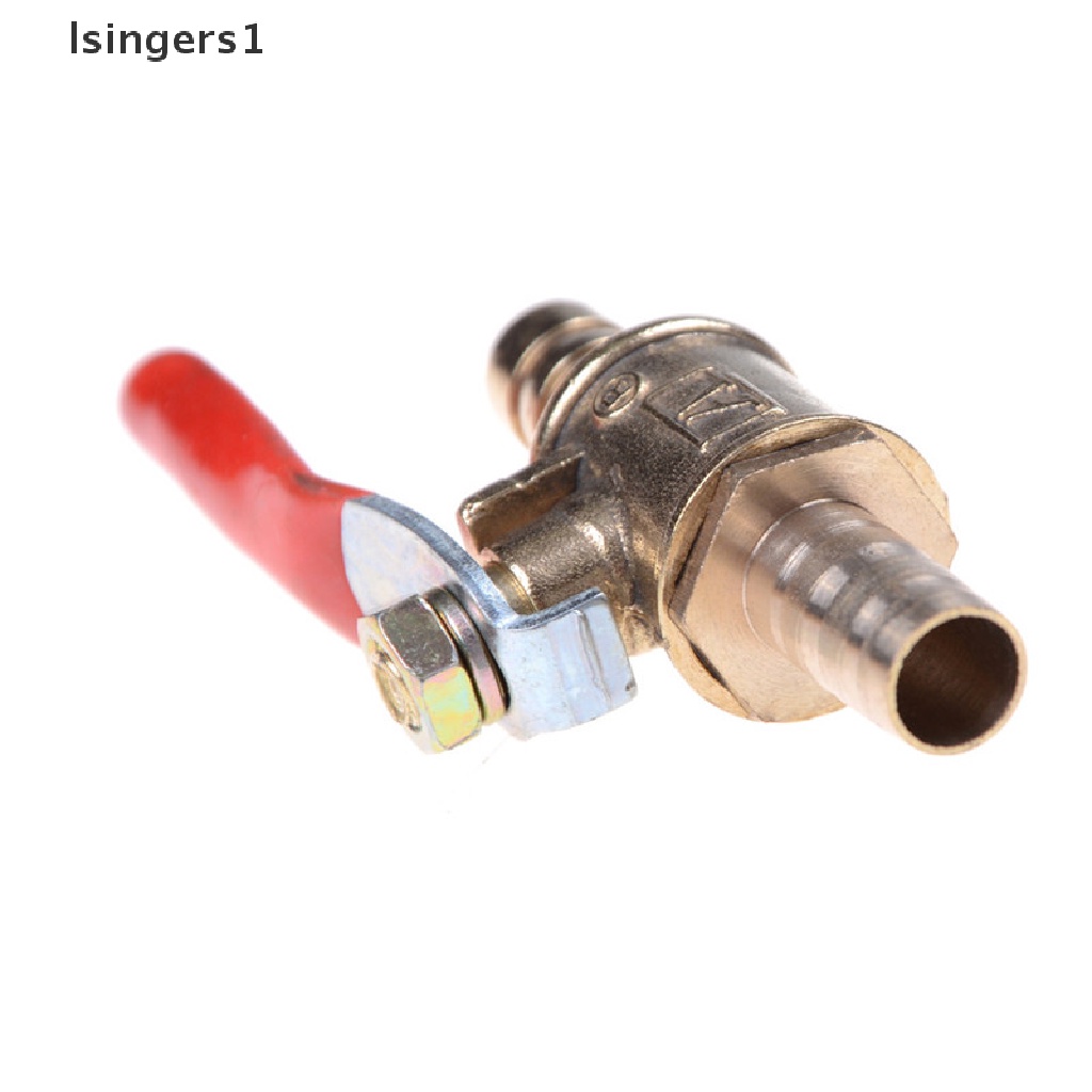 (lsingers1) Katup Bola 8mm 5 / 16 &quot;Bahan Kuningan Untuk Selang Air / Gas / Bensin