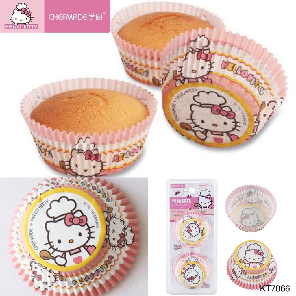 ELtamart Chefmade 100pcs Hello Kitty Cup Cake Paper KT7066 KT7067