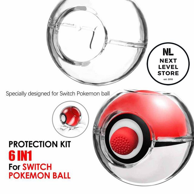 6 in 1 Poke Ball Plus Protective Crystal Case Nintendo KJH Original