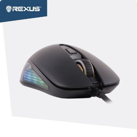 Rexus Arsa Macro Gaming Mouse 12400 DPI - Polygon