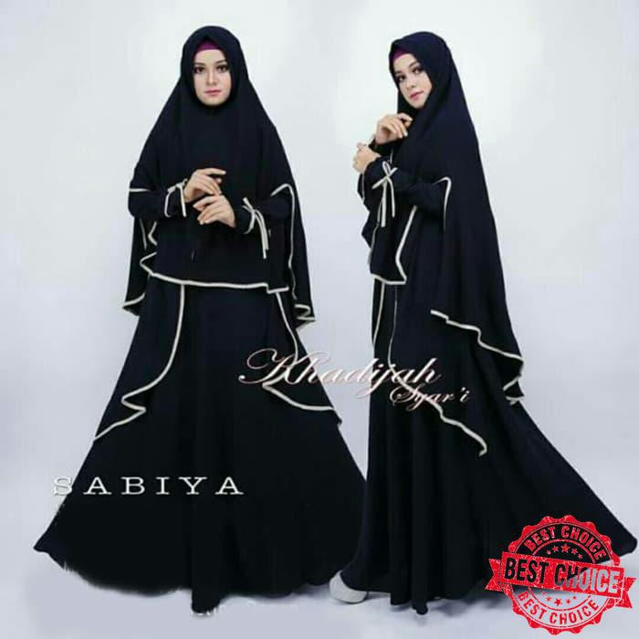 Terlarisss GAMIS SABIYA SYARI | DRESS WANITA MUSLIMAH | FASHION MUSLIM - HITAM Terb4ruuu