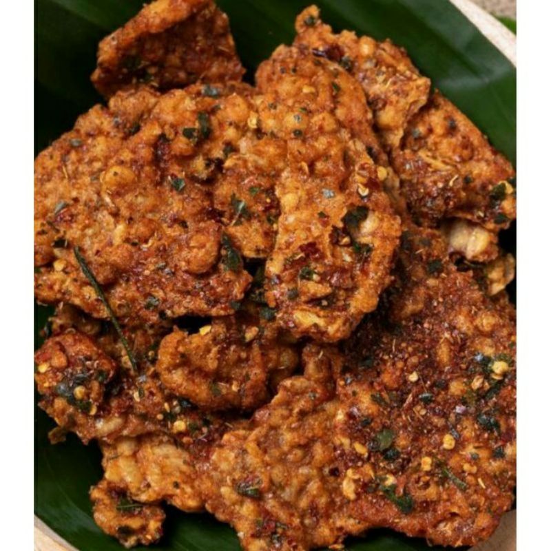 

Tempe crispy pedas daun jeruk