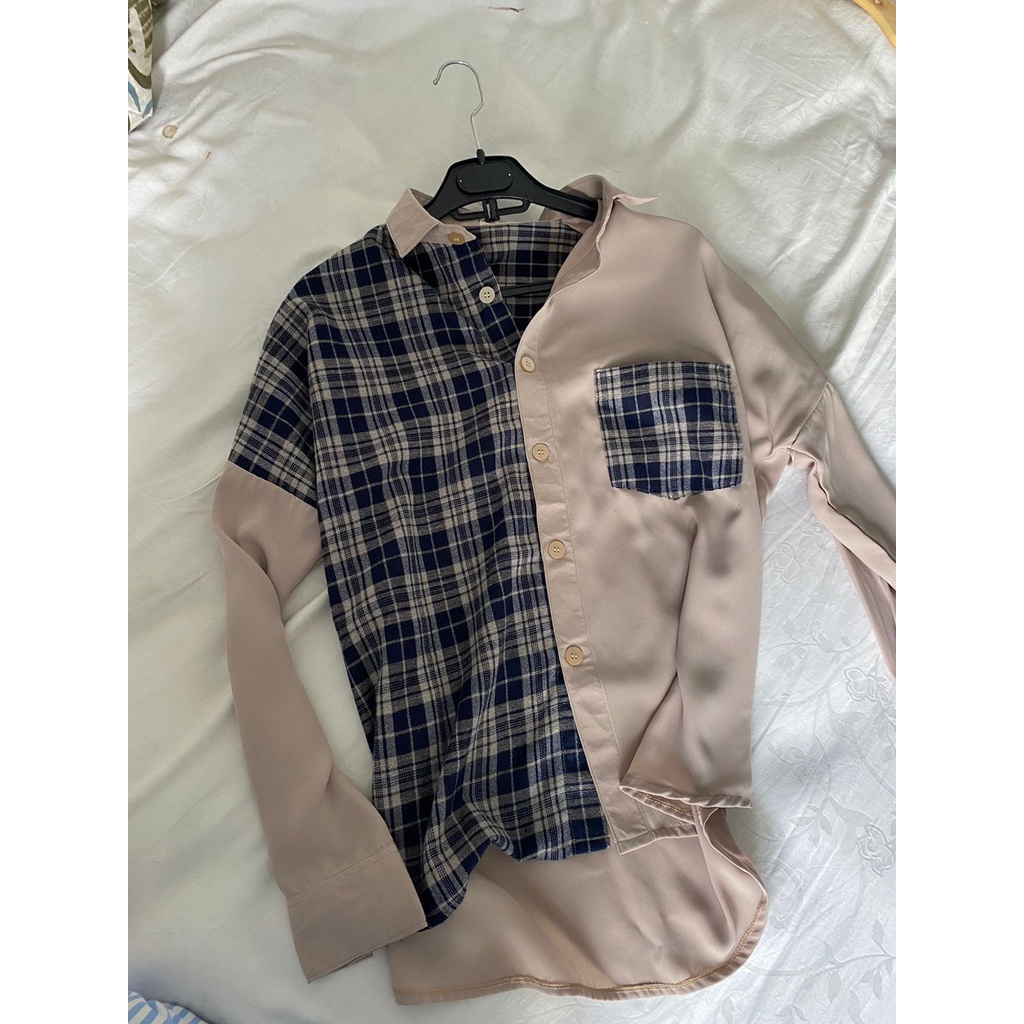 SHADA TARTAN SHIRT 4 SEASON KEMEJA TARTAN WANITA CASUAL