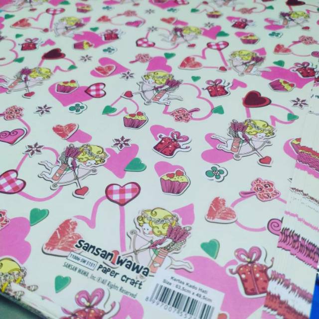 

Kertas Kado sSansan Wawa Love 5151