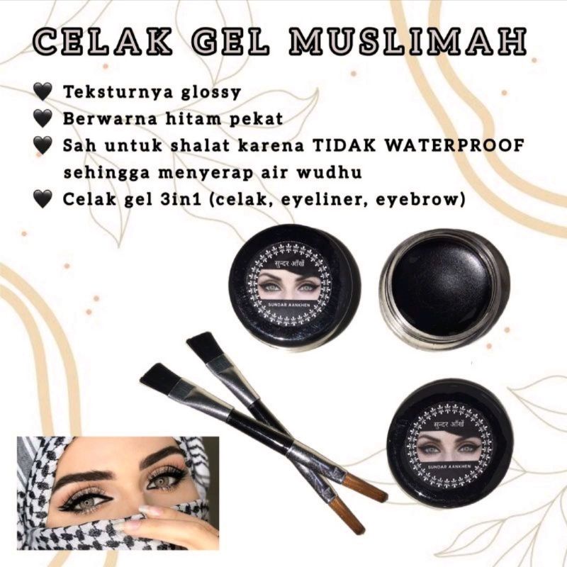 Celak Gel muslimah halal untuk berwudlu made in india Ori