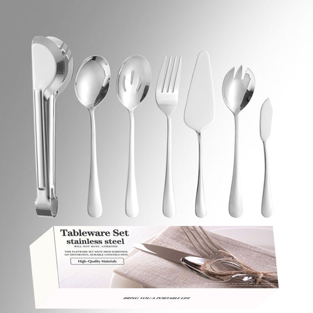 Solighter Sendok Makan Serving spoon Shovel Stainless Steel Cutlery Set Sendok Sup