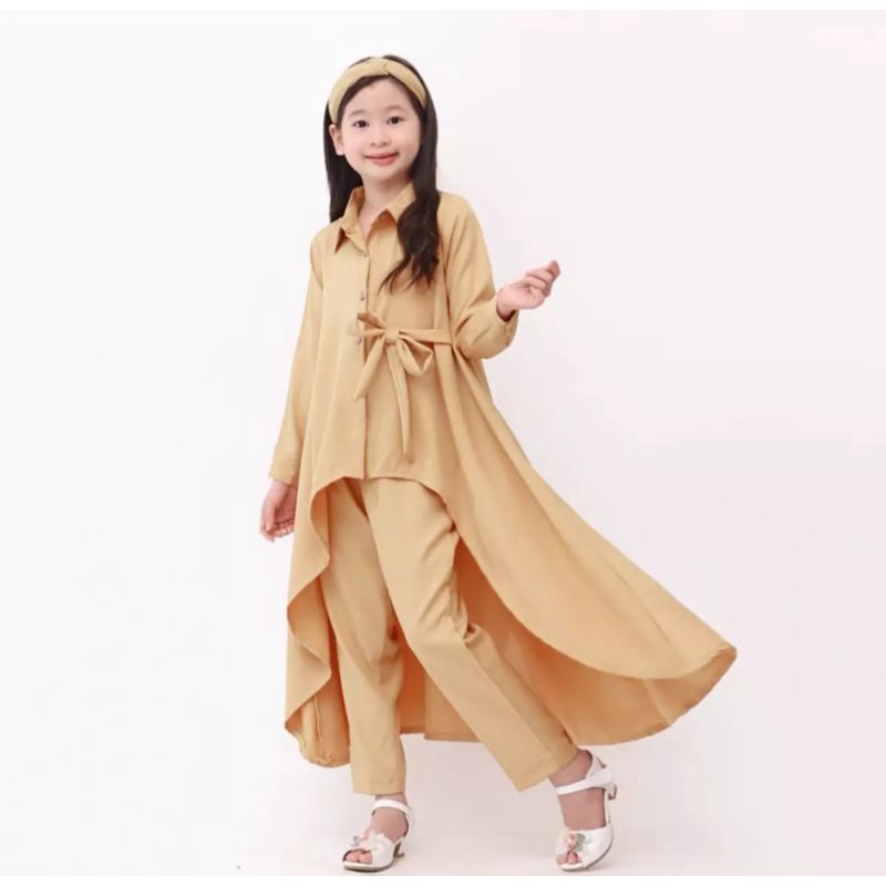 long set tunik anak terbaru kekinian // setelan anak perempuan terbaru