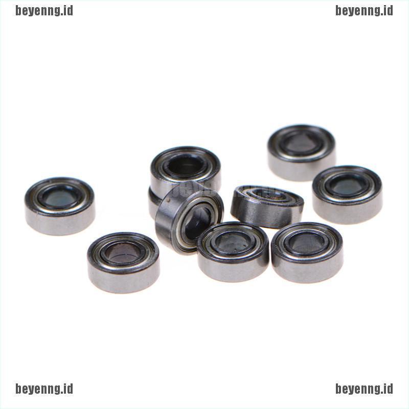 Bey 10pcs Mr115Zz Miniatur Bearing Segel Karet Bahan Metal Ukuran 5x11 X 4mm