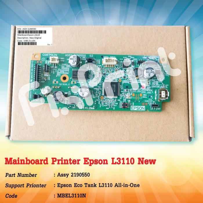 Mainboard Printer Epson L3110, Motherboard L3110 New Original Board Assy 2190550