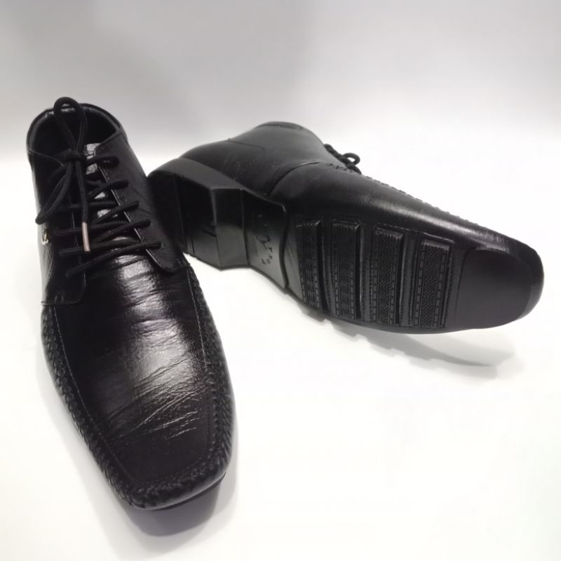 Sepatu Boot Pria/Kulit Asli/Merek Playboy/Pantofel Boot Tali/Pantofel Kerja Pria/Sepatu Boot Resleting Pria