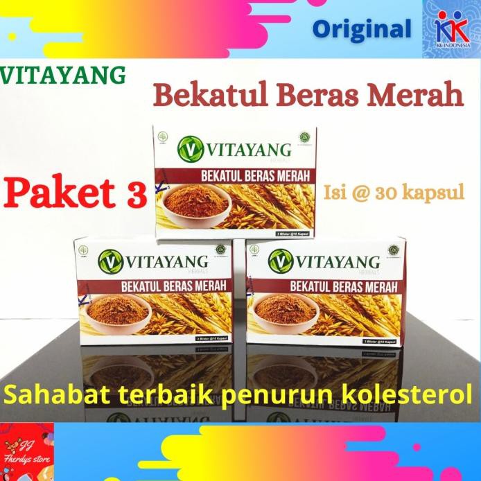 

Vitayang Bekatul Beras Merah PAKET 3 PACK KK Indonesia Original