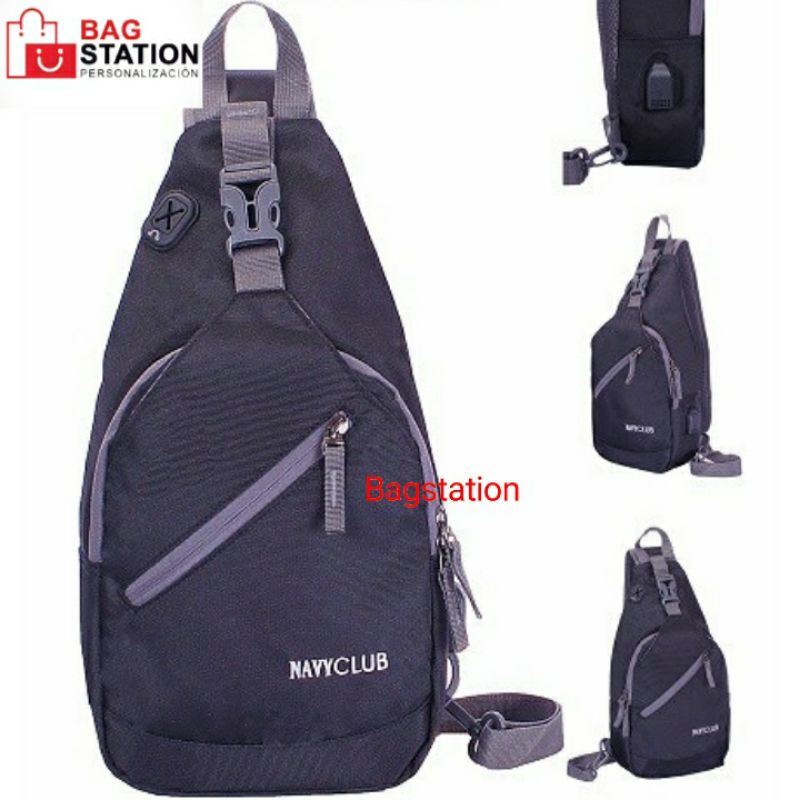 TAS SELEMPANG NAVY CLUB ORIGINAL TAS CHEST BAG TAS TRAVEL SLING BAG NAVY CLUB ORIGINAL