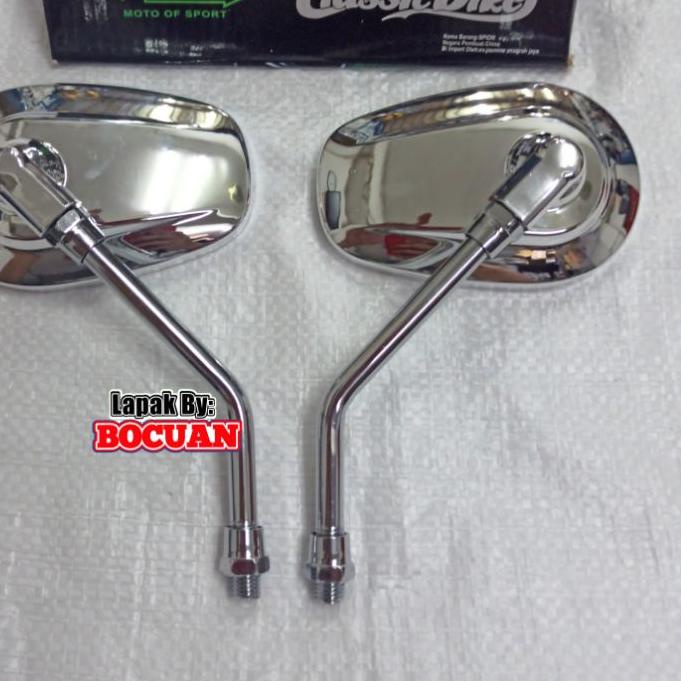 Spion oval chrome w175 thunder 125 scoopy cb 100 krom harley classic model harley klasik 125 verza