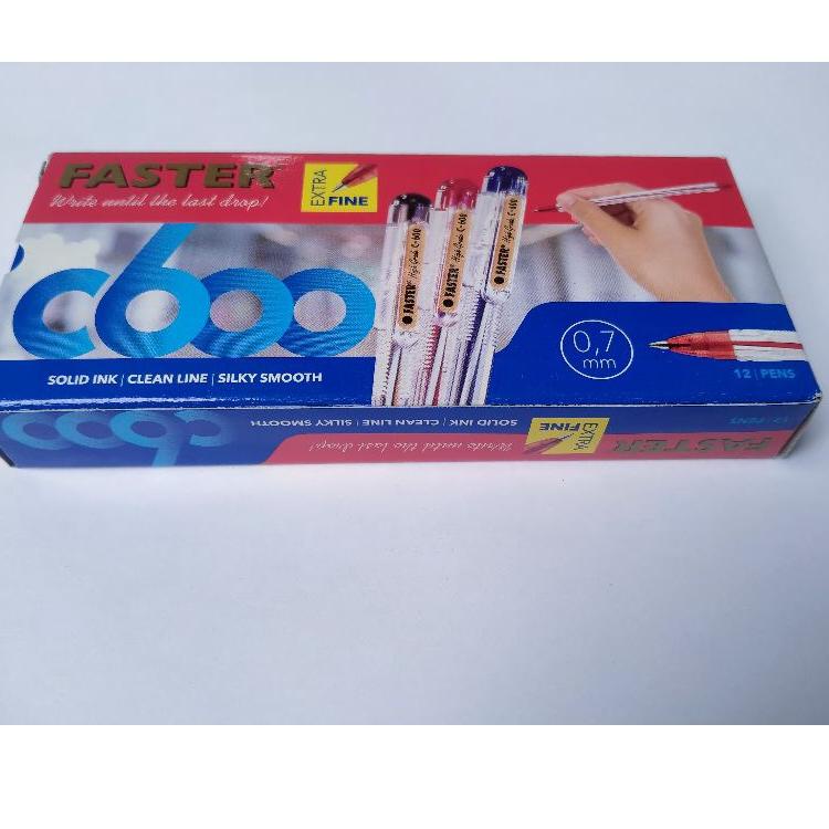 

Best Seller.. pulpen bolpoin bolpoint faster extra fine c600 0,7 mm warna hitam