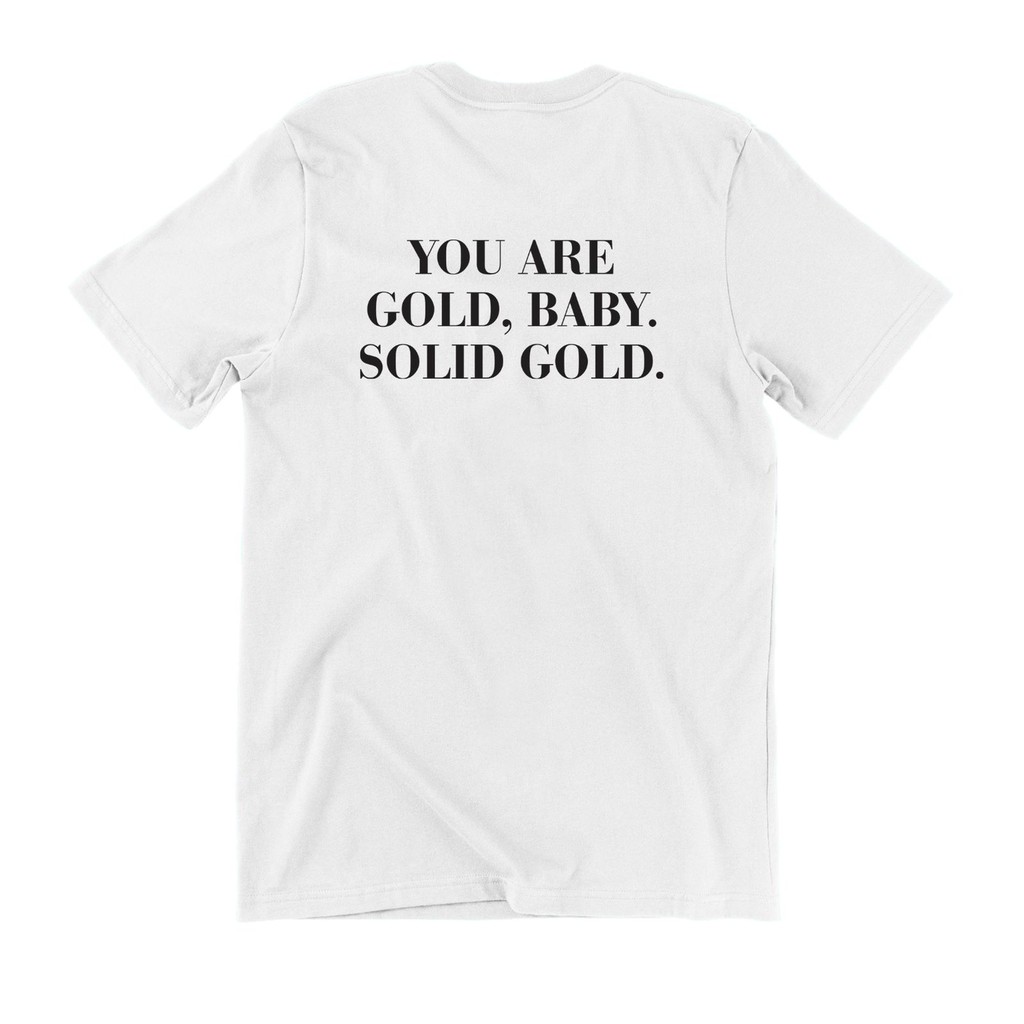 Tshitrallday Kaos Premium Unisex Pria &amp; Wanita bisa Oversize 100% Cotton Combed GRAPHIC YOU ARE GOLD