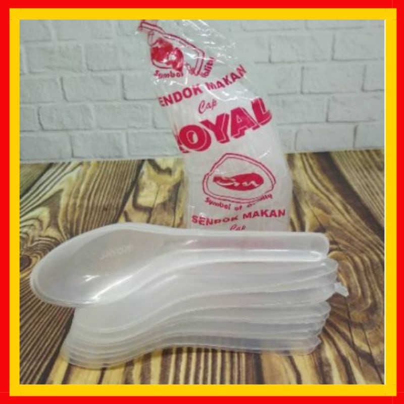 Sendok Bebek Royal Bening / Sendok Plastik Bebek Bening || ASENDO