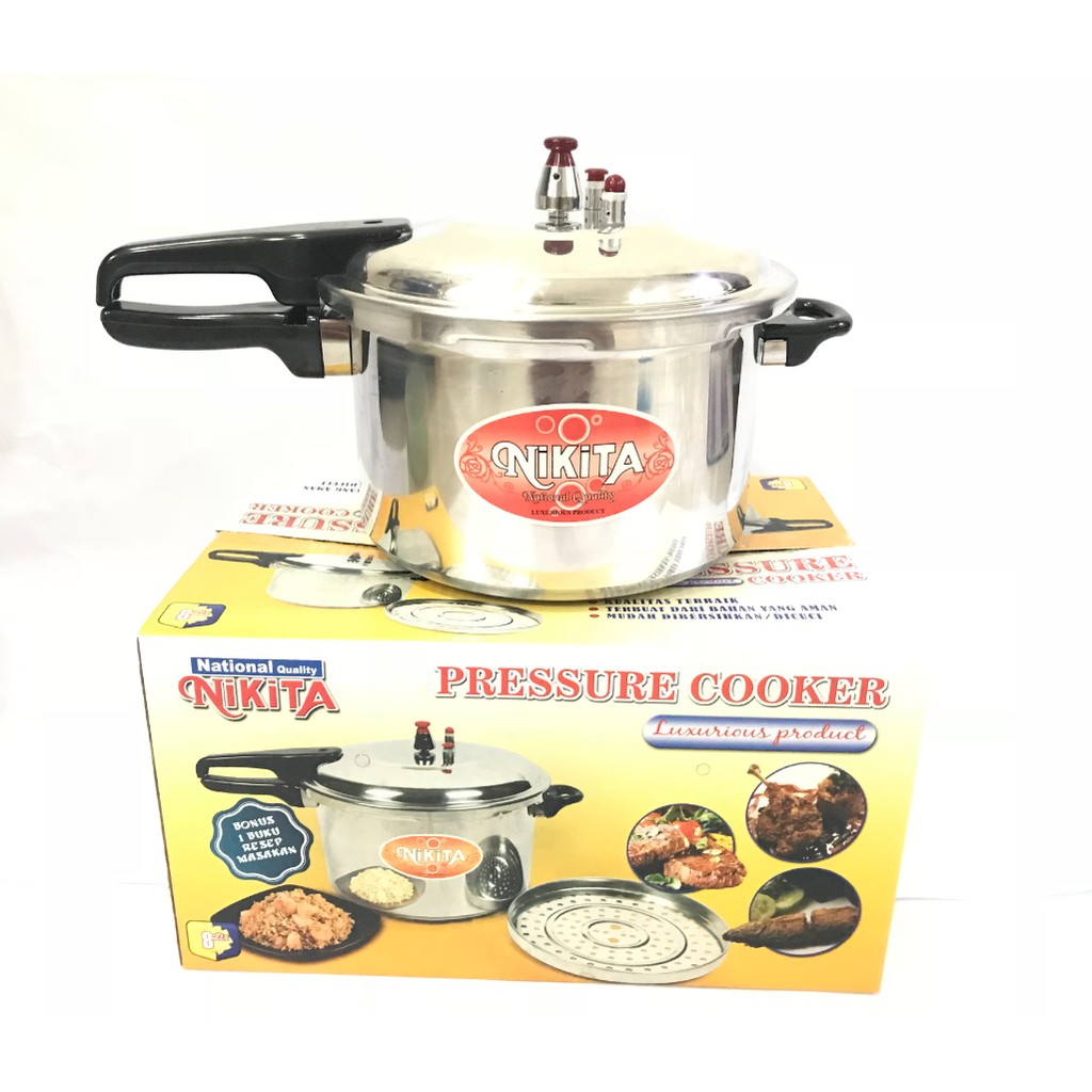 Panci Presto / Pressure Cooker Nikita Kapasitas 8 Liter