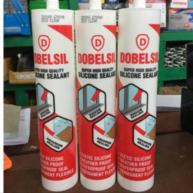 [KODE SGIIH] Lem Silent Silicone Kaca Akuarium Mika Akrilik Sealent Dobelsil Silikon Botol 300ml no 
