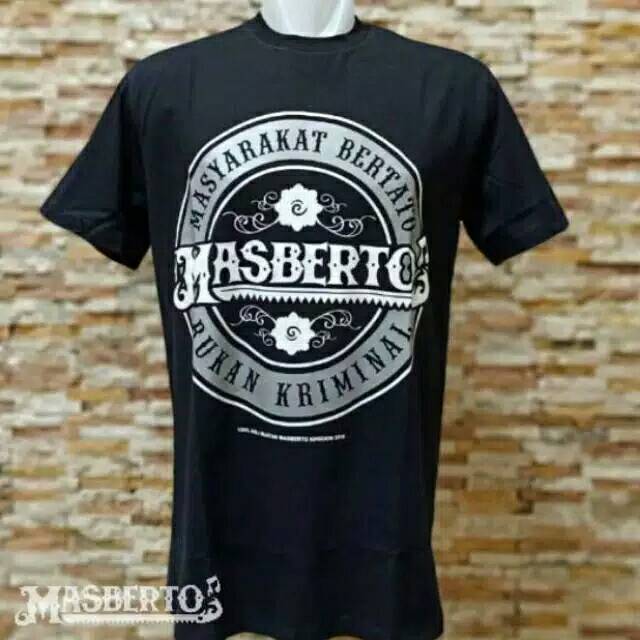 KAOS MASBERTO / KAOS MASBERTO LOGO BUNDAR ORIGINAL / KAOS TANGAN PENDEK