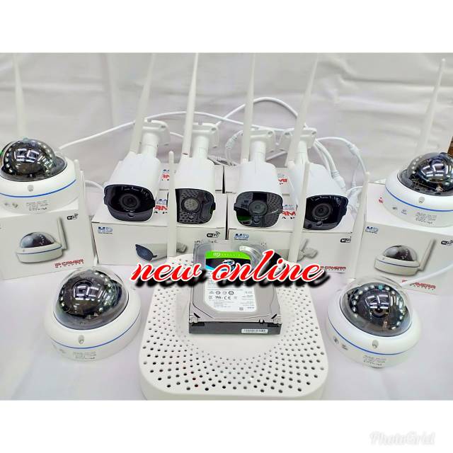 Paket cctv nvr kit 8 camera merk panzer 3mp full hd 1080p