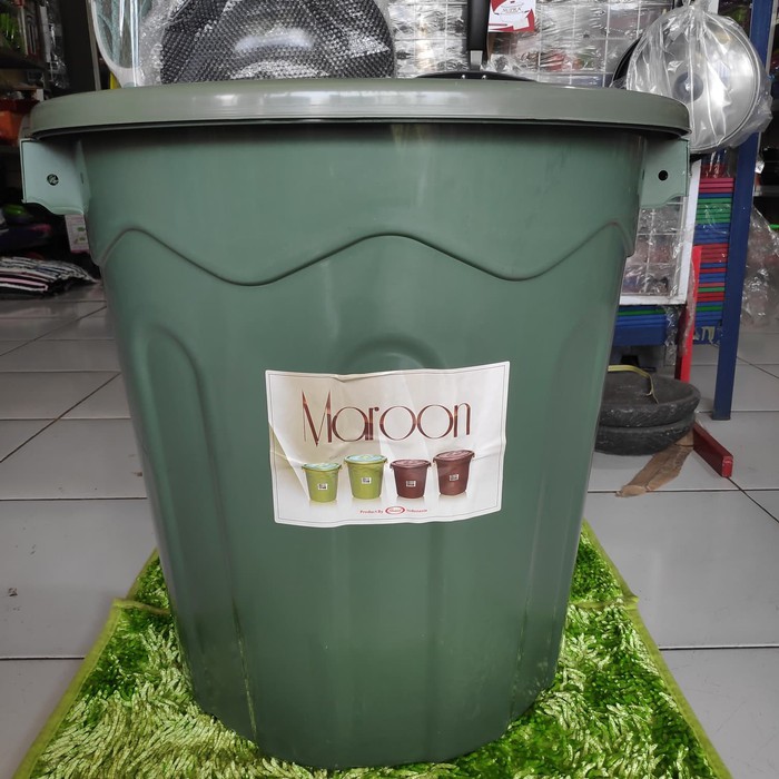 Ember + Tutup 80 L / Tong Sampah / Tempat Sampah