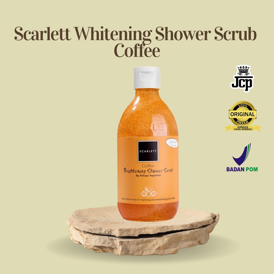 SCARLETT Whitening Shower Scrub Coffee 100% Original