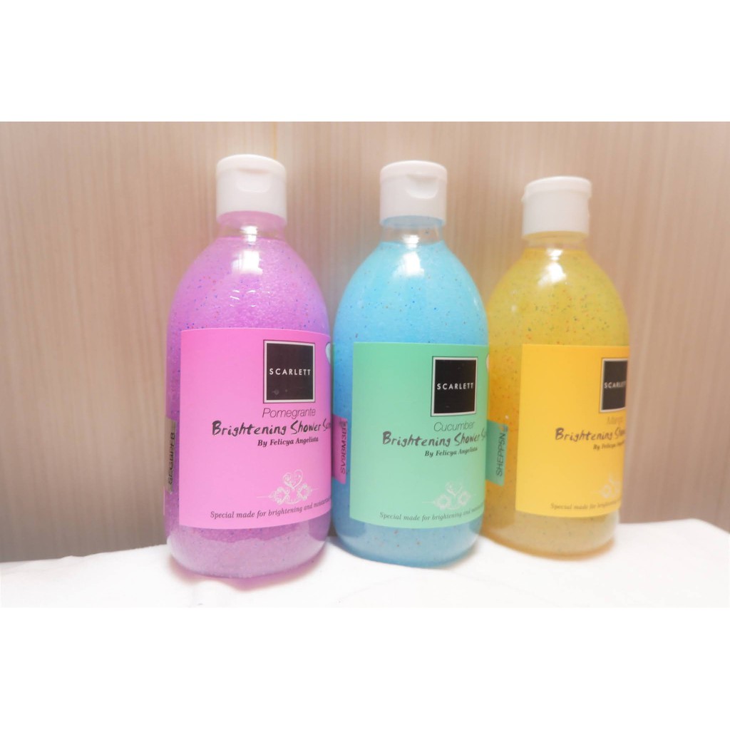 SHOWER BODY SCARLETT WHITENING - Shower Scrub by Felicya Angelista