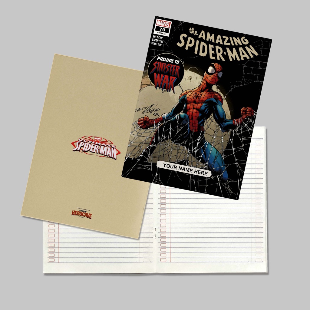 

Buku Tulis Sidu Motif Hero Marvel Spiderman/Buku Tulis Anak Sekolah/Bisa Custom/Premium Full Color