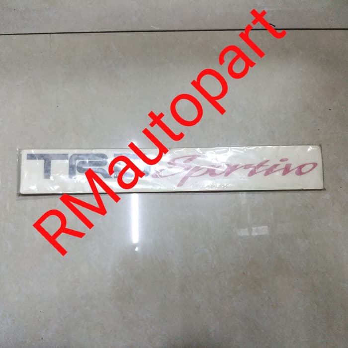 Stiker pintu belakang TRD sportivo Original (Hitam)