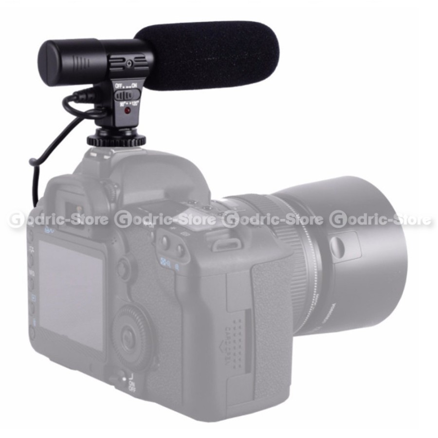 MIC-01 Stereo Microphone Shotgun Mic for DSLR Kamera Canon Nikon Sony