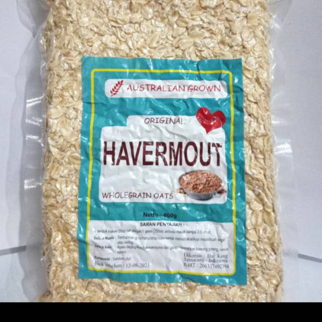 

ORIGINAL HAVERMOUT WHOLEGRAIN OATS AUSTRALIAN GROWN