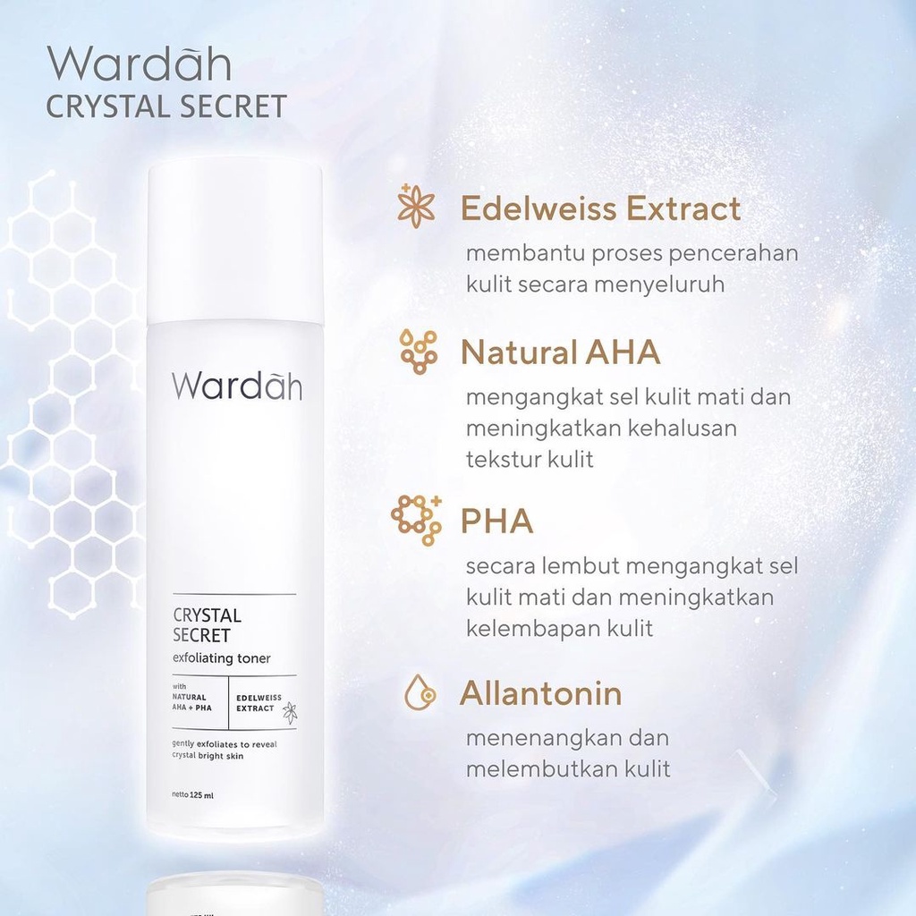 ❤️ GROSIR ❤️ Wardah Crystal Secret Exfoliating Toner with Natural AHA+PHA 100 mL