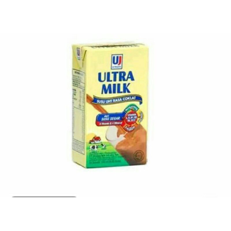 

ultra milk coklat 125ml 1 dus