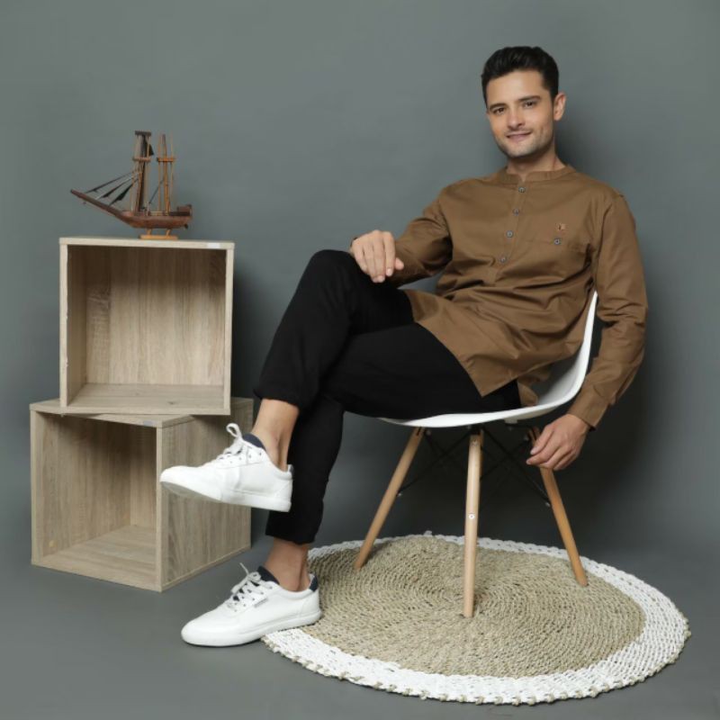 Baju Koko Qurta / Baju Koko Lengan Panjang / Baju Koko Pria / Baju Muslim / Baju Koko Trendy 2021